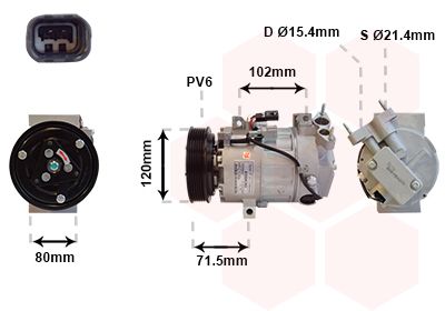 VAN WEZEL Kompressor,kliimaseade 4300K393